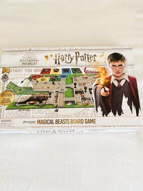 Harry Potter Magical Beasts Board Game Pressman Complete / Open Box